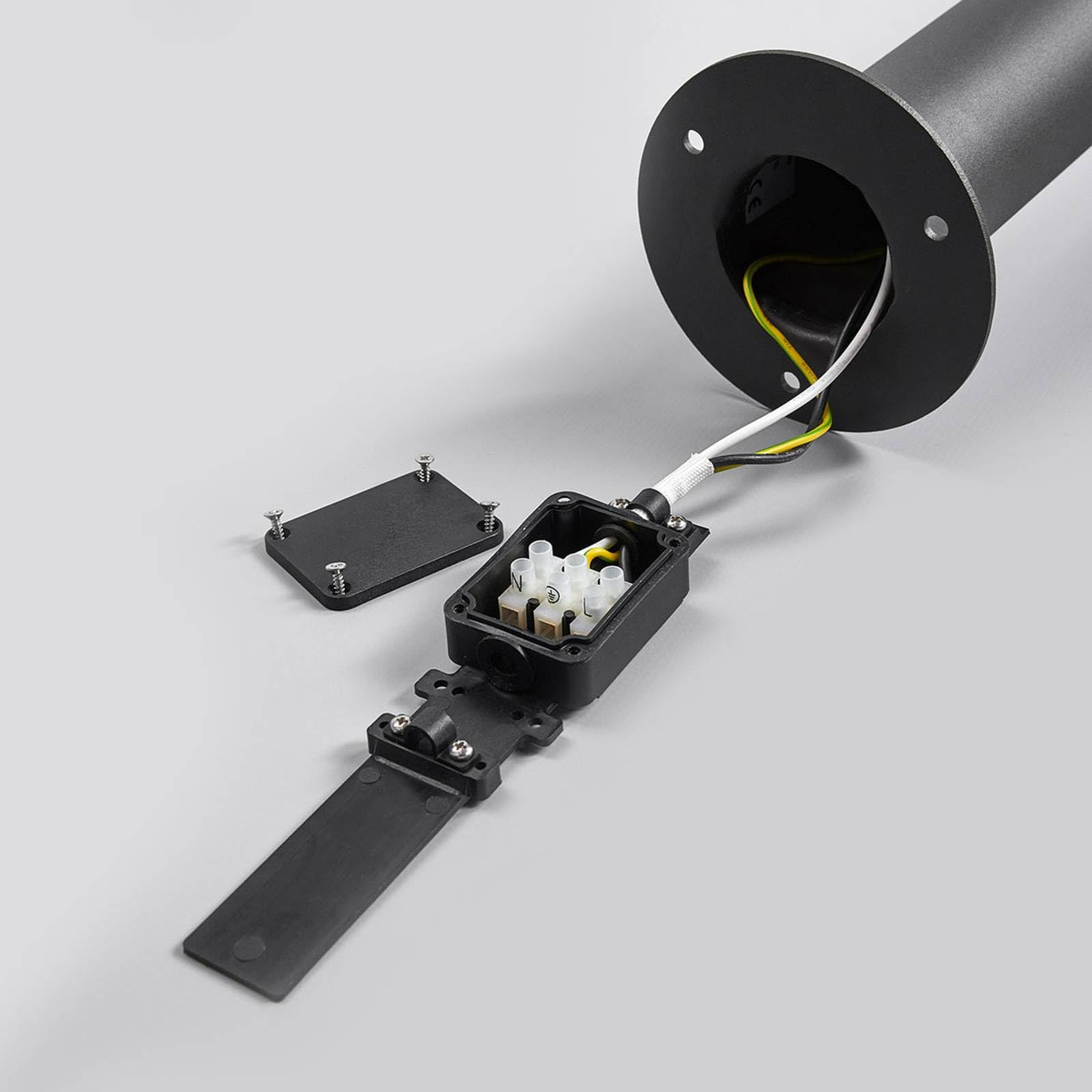 Lucande LED Wegeleuchte/Pollerleuchte mit Bewegungsmelder, Wegelampe strahlwassergeschützt IP65 Aussenleuchte 100 cm 13W