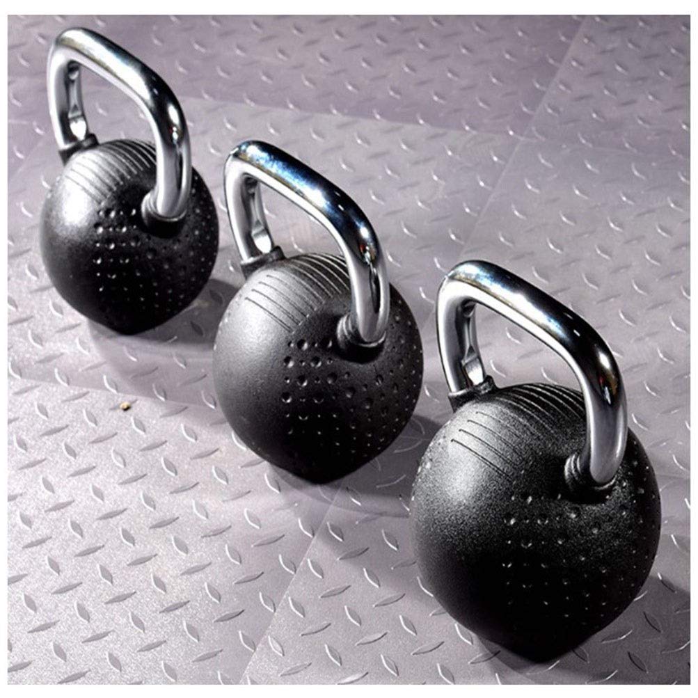 Kettlebell AGYH Fitness Nero, Realizzato in Ghisa, Attrezzatura Professionale per L'allenamento della Forza, Stesse Dimensioni ， 6 kg / 8 kg / 10 kg / 12 kg / 20 kg / 24 kg