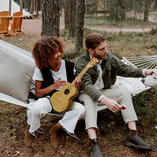 AkLOT Ukulélé de concert en bambou massif 23 pouces AKBC23 18 frettes 18:1 syntoniseur avancé avec sangle de sac de… - Les Beatles, Paul McCartney, John Lennon, RIngo Starr, George Harrison AkLOT Ukulélé de concert en bambou massif 23 pouces AKBC23 18 frettes 18:1 syntoniseur avancé avec sangle de sac de… – Image 8