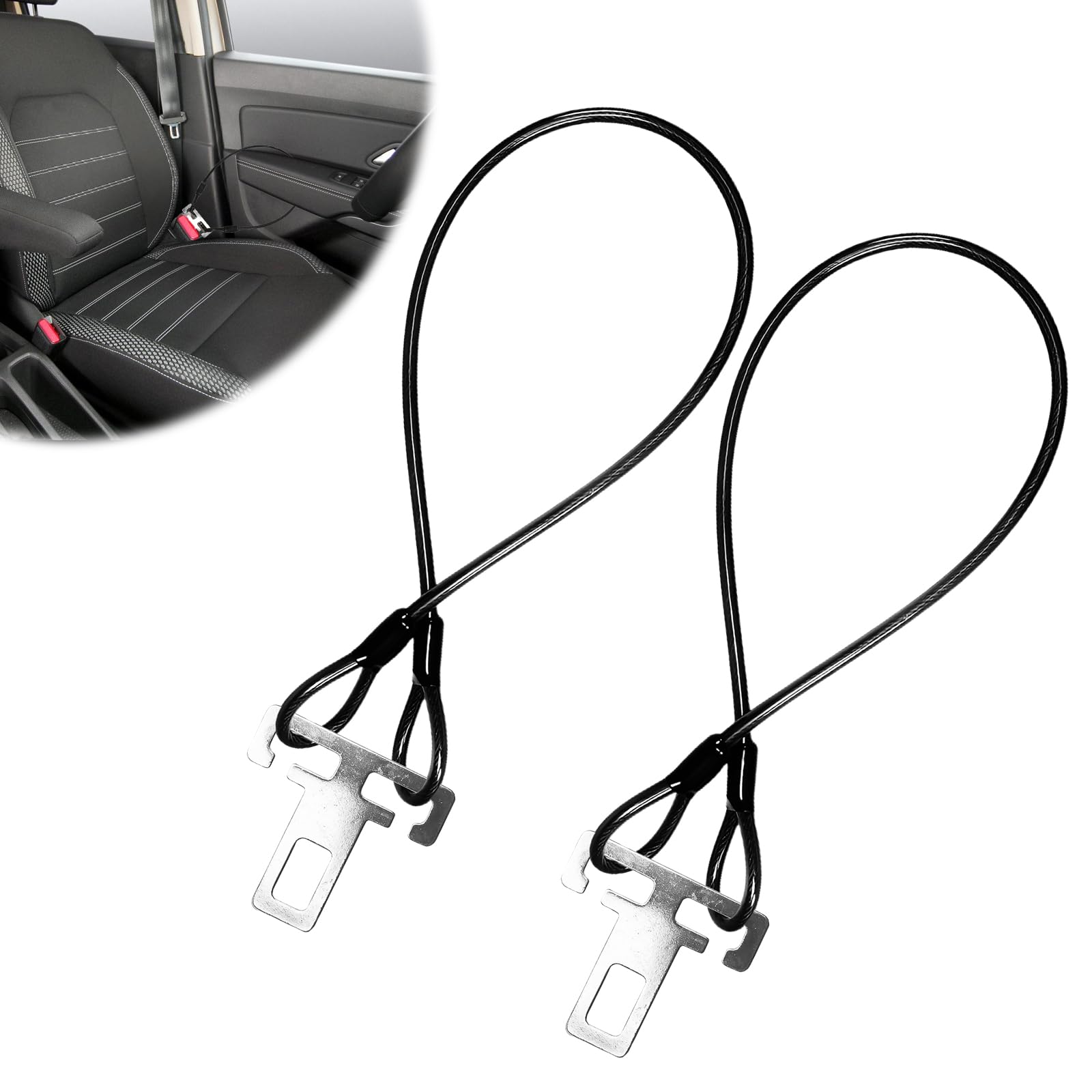2 Piezas Antirrobo Coche, Accesorios antirrobo para coche, Bloqueo Coche Antirrobo 60 Cm, Protección Antirrobo, Protección Antirrobo Para Puerta Y Asiento De Autocaravana, Accesorios Para Caravanas