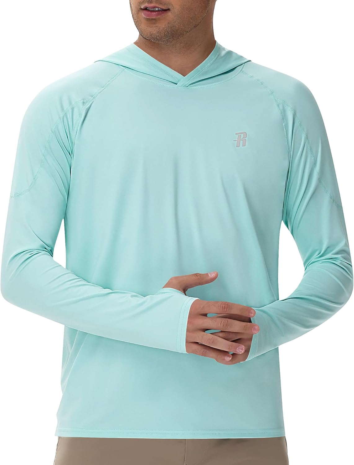 Runhit Fishing Shirts for Men Hoodie Sun Shirt UPF 50+ Long Sleeve UV Protection SPF Rash Guard Running Hiking Workout