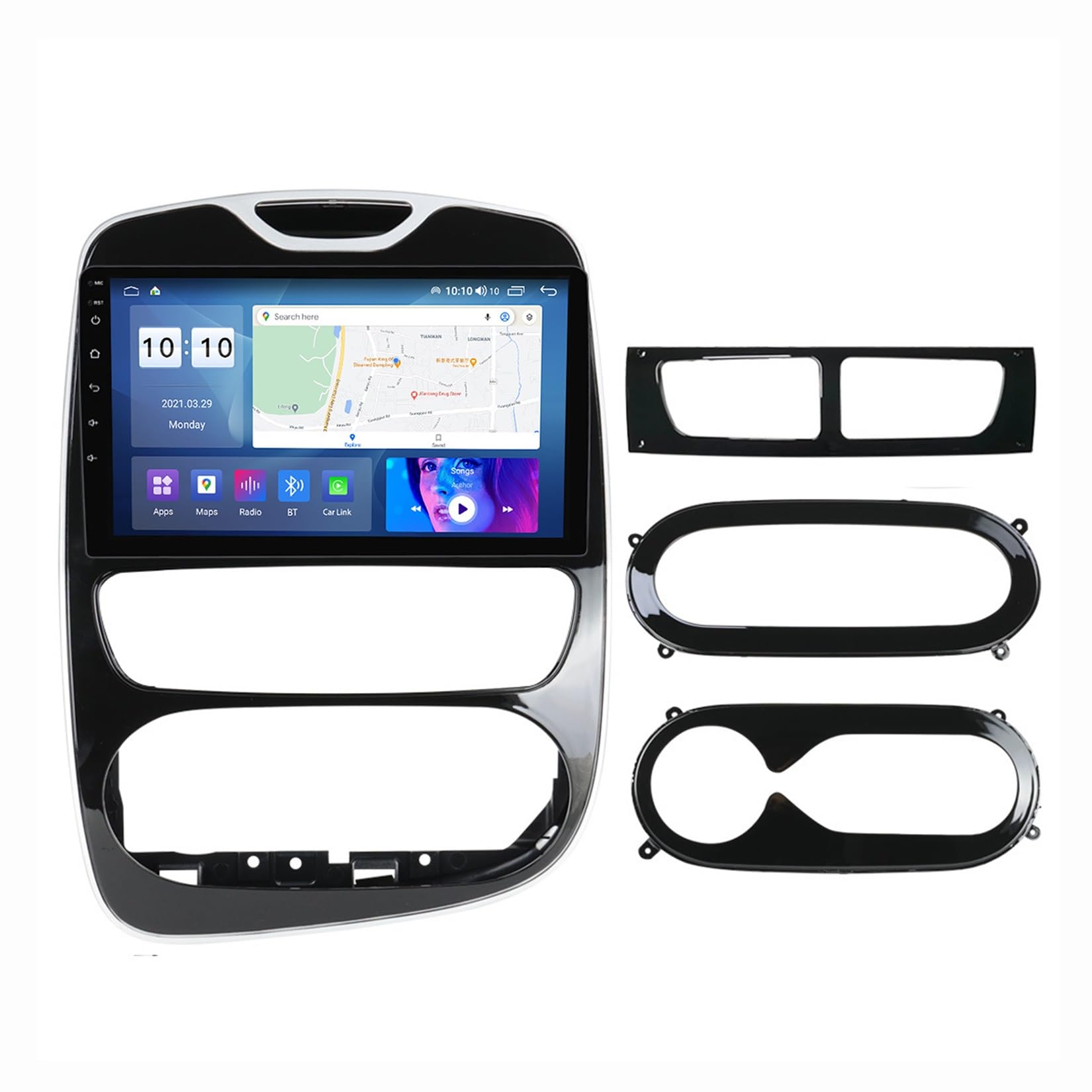Autoradio Renault Clio 4 avec écran tactile HD 9 pouces, CarPlay et GPS intégré (2012-2018)