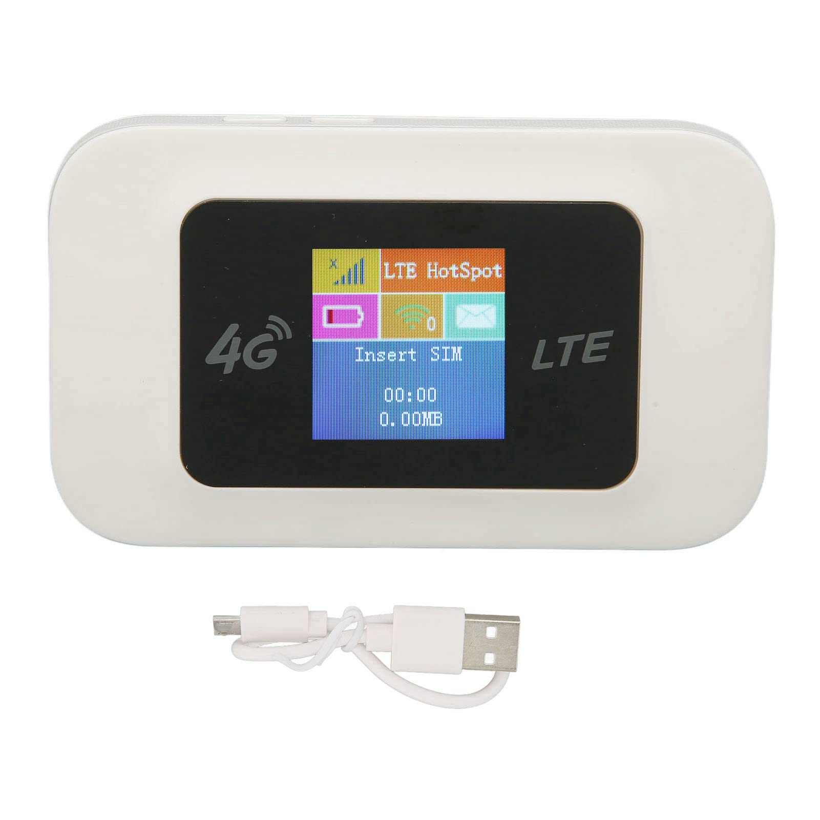 Router Mobilny 4G LTE, D523 4G LTE Mobilny Hotspot WiFi 150 Mb/s Przenośne Urządzenie WiFi z Gniazdem Karty SIM do Obsługi Podróży B1/B3/B5/B8 Band