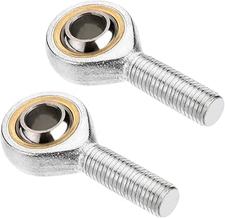 2Pcs SAL12T/K M12 Rod End Ball Bearing 12mm Fisheye Male Thread Connector Joint Bearing Left Hand Rod End Bearing