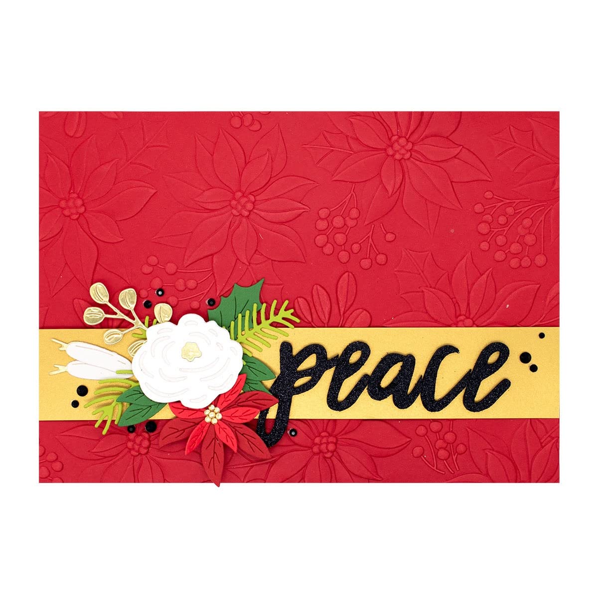 SPELLBINDERS Scenic Poinsettias, ONE, 5.50 x 8.50 inches - Image 4