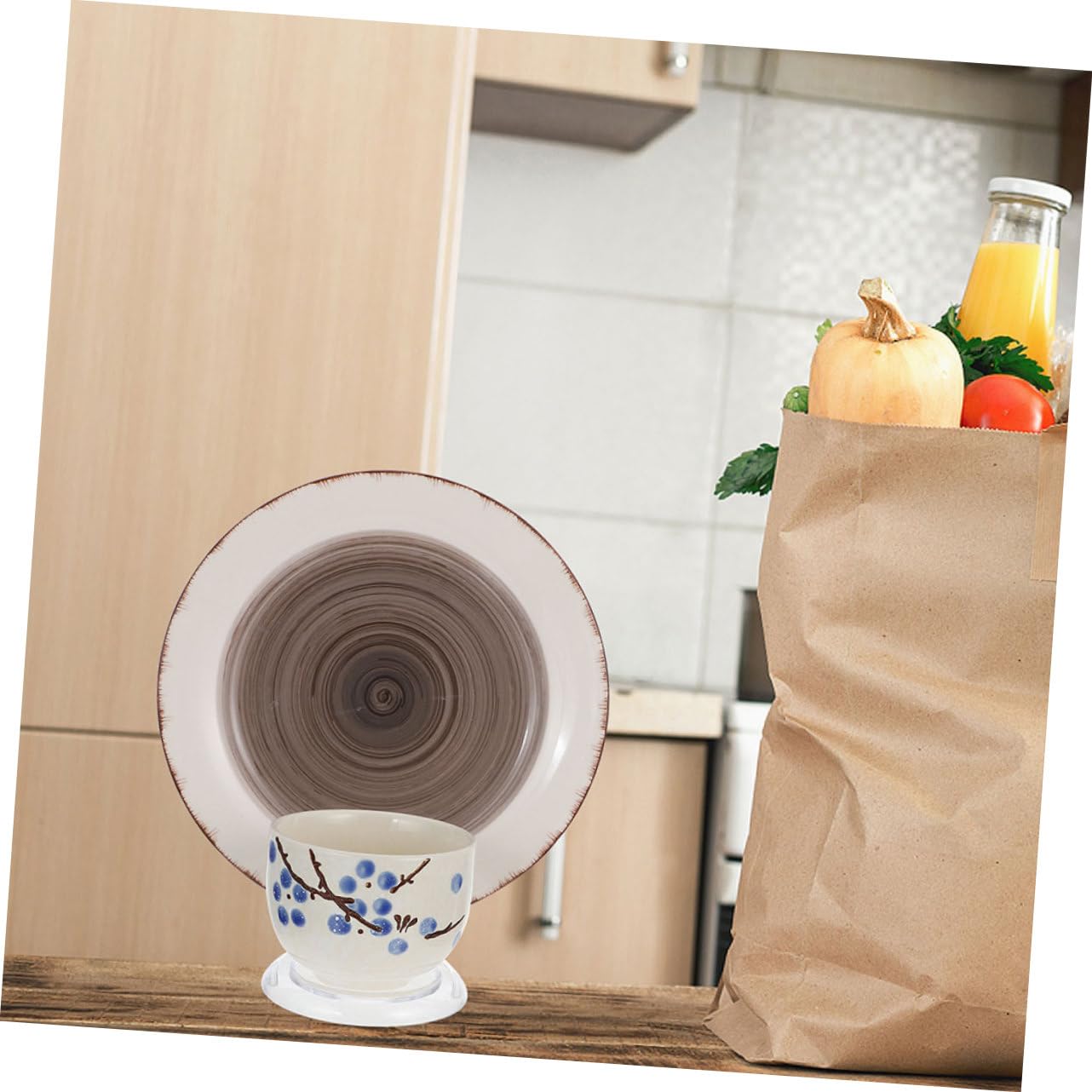 COSMEVIVI 2pezzi Supporto Espositore Acrilico Trasparente Per Tazze Da Caffè E Piattini Portatazzine Robusto Per Cucina E Sala Da Pranzo Adatto Per