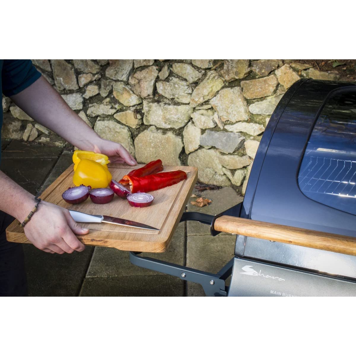 Barbacoa de gas Sahara Roaster S350 Azul