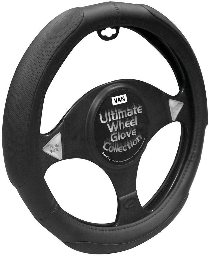 Transit Custom Black Soft Grip Steering Wheel Cover Glove 39cm Amazon