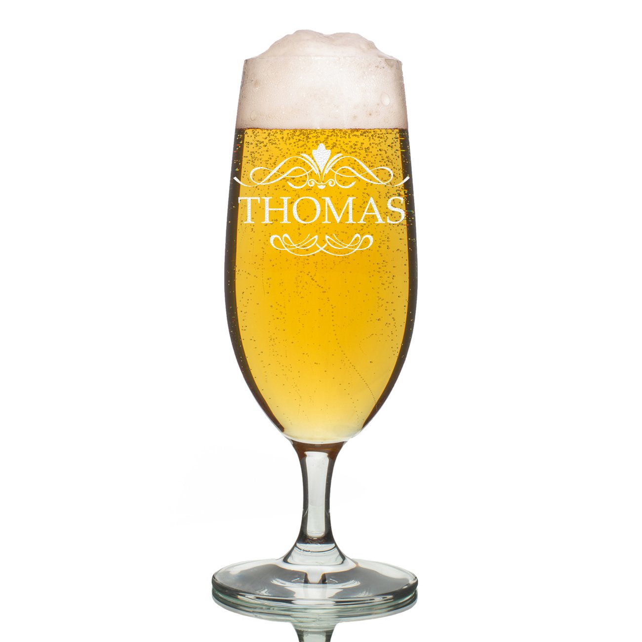 polar-effekt Leonardo Bier-Tulpe 0,3 Liter mit personalisierter Gravur - Bierglas mit Namen