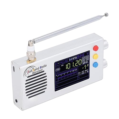 Miniatura 3 de TEF6686 V1.18 Receptor de radio de banda completa, estructura optimizada duradera, batería de larga duración, para radio estéreo digital AM FM