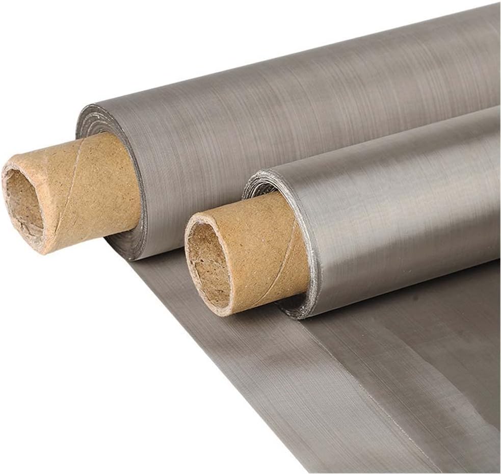 304 Stainless Steel Mesh Woven Wire Mesh 200-12"X40"(30x100cm) Metal Mesh Sheet 0.075mm Hole 34% Open Area Rodent Mesh Wire Mesh Replacements Cabinets Wire Mesh Window Screen Mesh