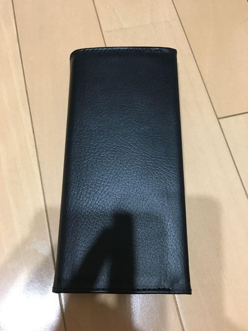 Amazon.co.jp: 菊紋 財布 本革 黒 ブラック レザー 長財布 皇居菊紋