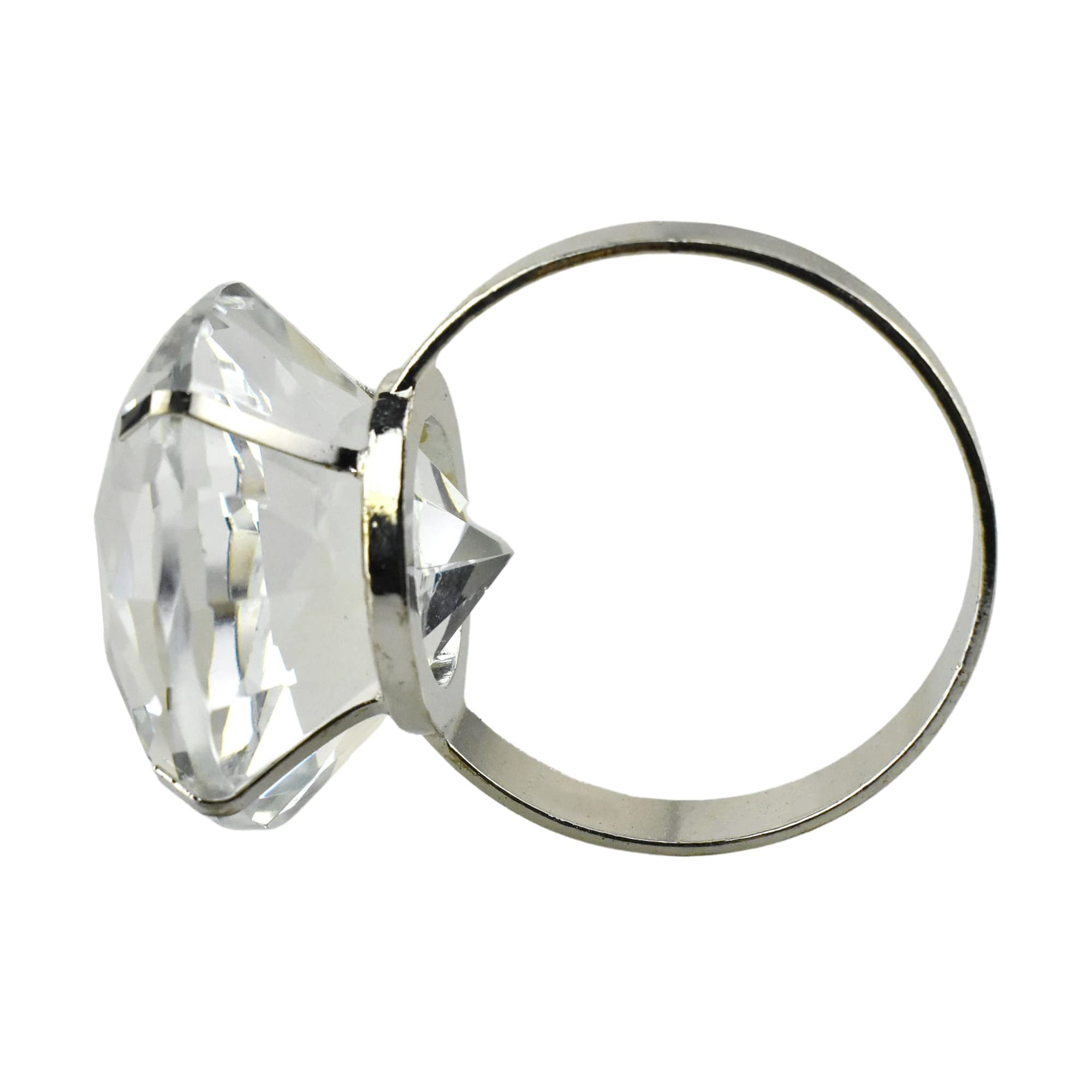 Acrylic Diamond Napkin Holder Ring, 1-1/2-inch