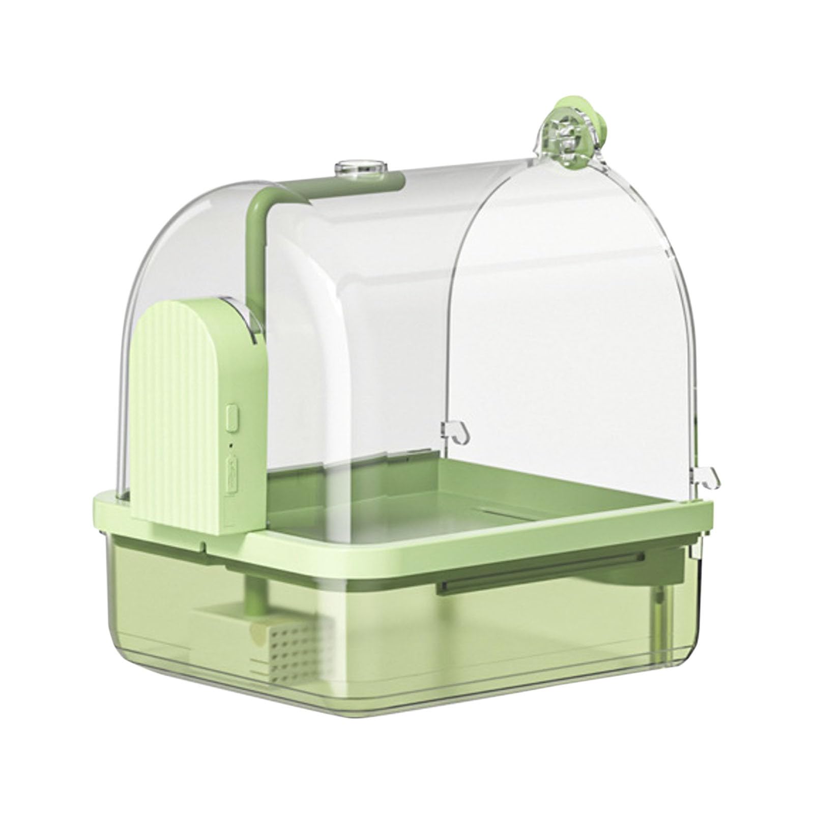 Automatic Birds Bath Parrot Bathing Tub, Parrot Bath Parrot Water Shower Bowl for Small Birds, Coffee 3141