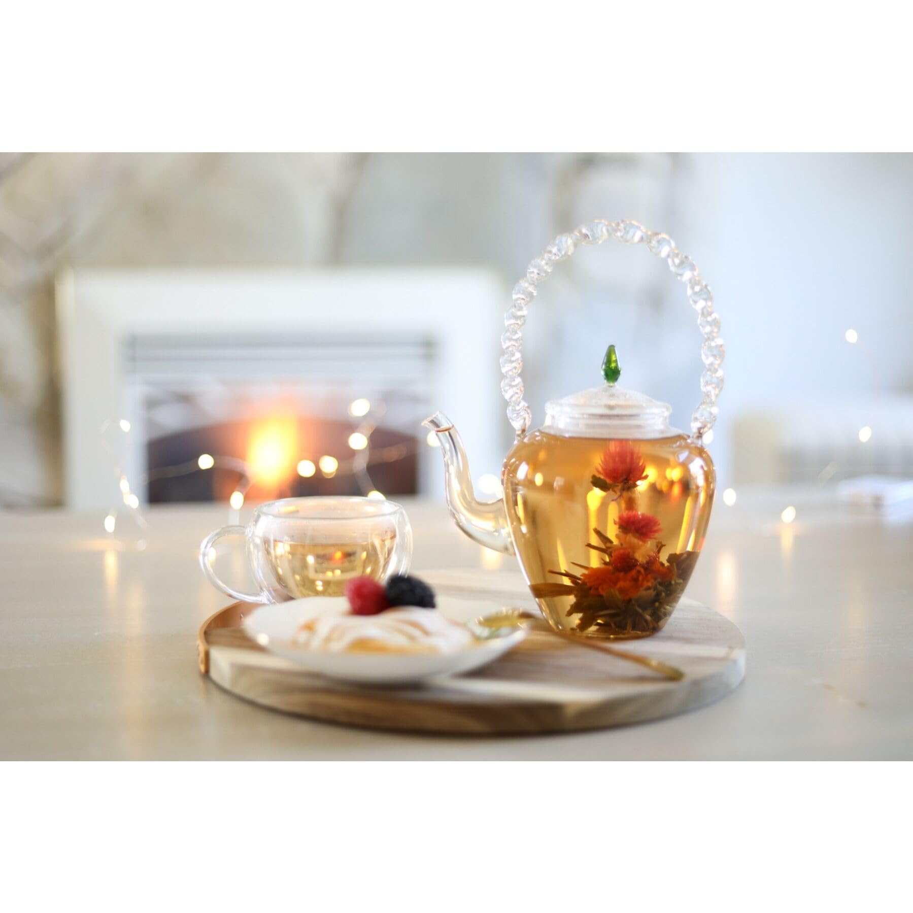 Teabloom Collection de Thés Fleuris – 12 Thés Fleuris Assortis dans une Élégante Boîte à Thé Cadeau