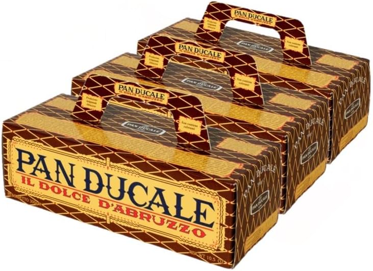 Pan Ducale - Traditional dessert from Abruzzo Italy with chocolate and almonds - 3 x 300 g