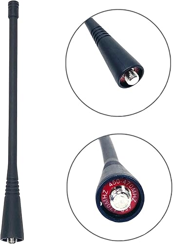 Miniatura 2 de MaximalPower Paquete de 2 antenas de látigo UHF de 6 12 pulgadas compatibles con radio Motorola NAE6483 GP300 GP340 GP360 GP380 CP200 CP200D HT1250