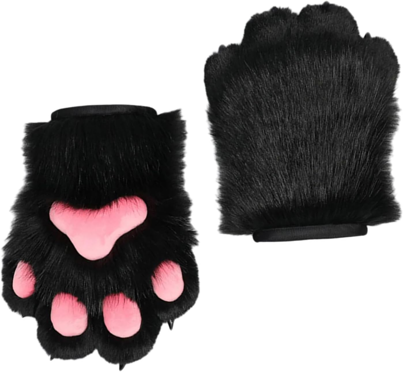 Squeaky Cats Paws Gloves For Women Girl Plush Animal Paws Gloves Halloween Party Props RolePlaying Handwear Cosplay Costume
