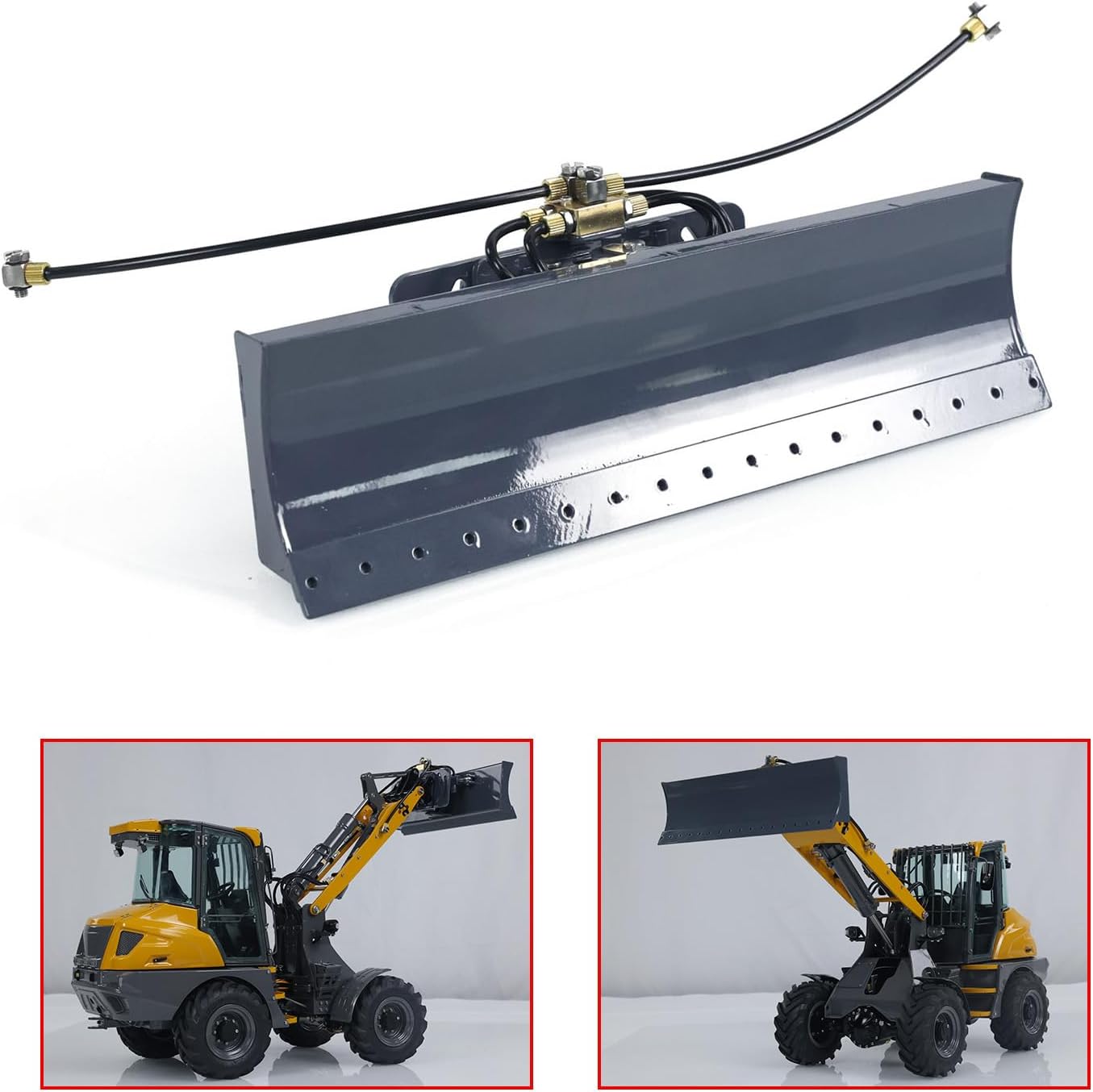 1/14 Scale Lesu Metal Dozer Shovel for Aoue Mcl8 Hydraulic Rc Loader Radio Control Car