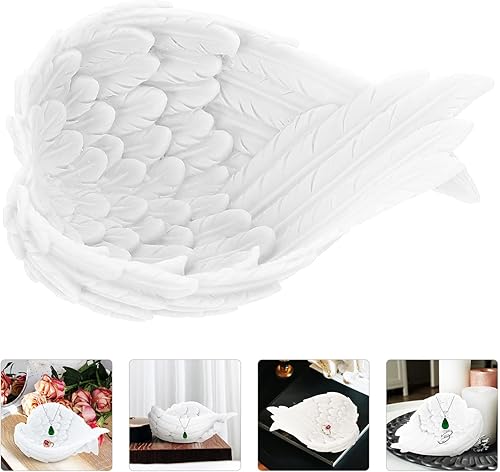 Miniatura 9 de Zerodeko Bandejas de almacenamiento para manualidades, bandeja decorativa blanca para el hogar, ornamento de escritorio