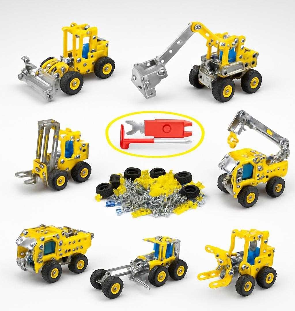 Chocozone 180pcs Metal Blocks Stem Educational Toys Engineering Building Blocks & Construction Set Toys for 8+ Years Old Boys & Girls-image-46