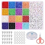 3.【Colores vibrantes】 Hay 16 cuentas de cubo de colores mezclados y 2 de estilo, en el paquete, cada color se empaqueta en un compartimento separado. Es genial para usted elegir el color diferente.