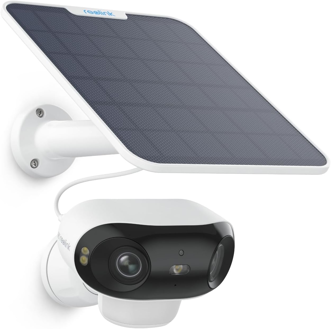 Security Camera, Outdoor, Solar Powered, 4K, 8 Megapixels, 180° No Blind Spots, Ultra Wide Angle, ColorX Color Night Vision, WiFi 6, 2.4/5GHz, Wireless Security Camera, Human/Vehicle/Animal