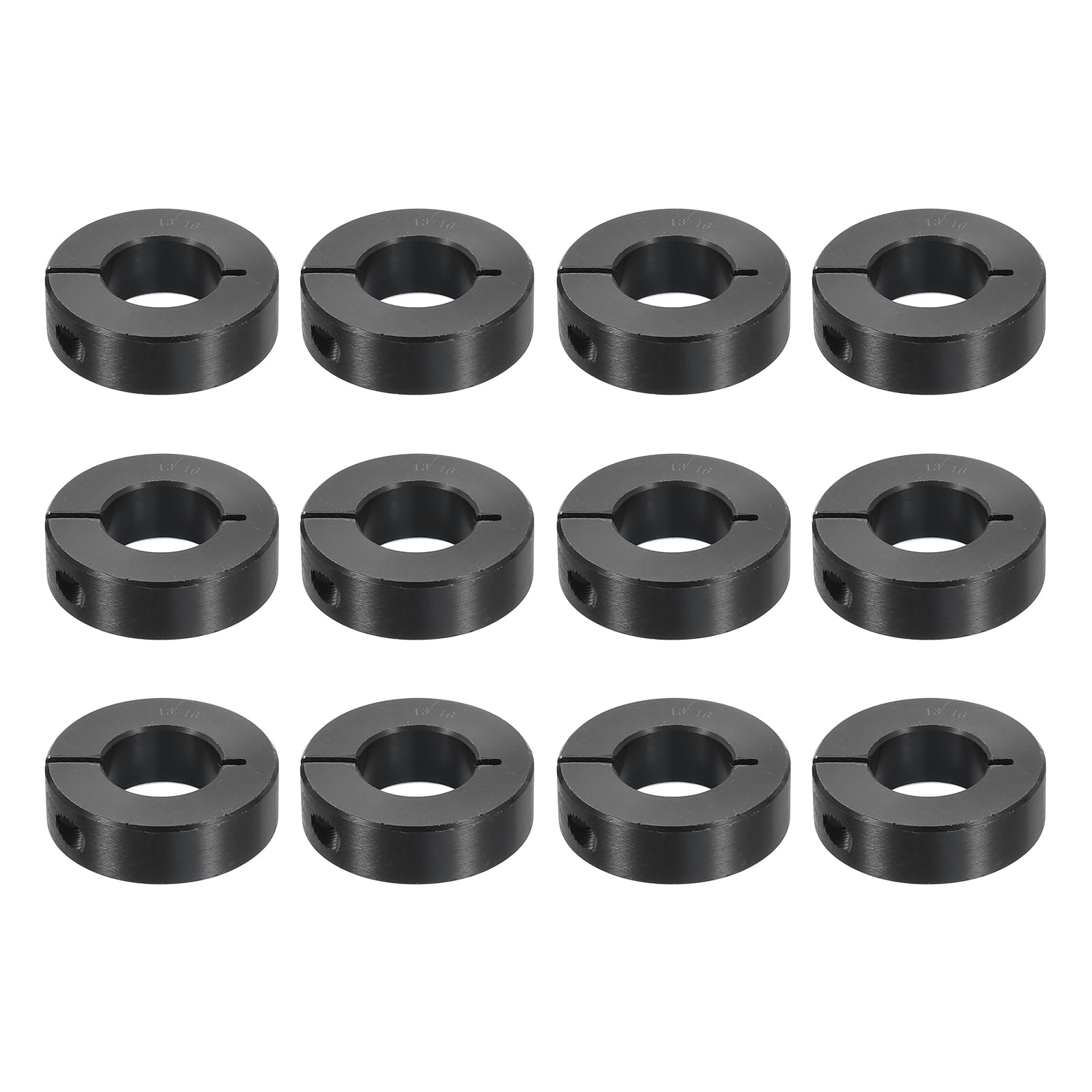 Collier de serrage en acier oxyde noir de 3,8 cm de diamètre extérieur uxcell