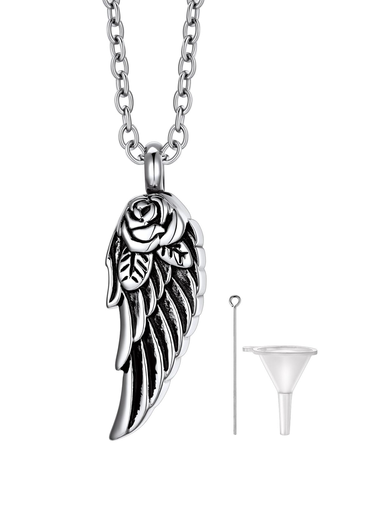 Richsteel Urn Necklaces for Ashes for Women Men Cremation Pendant