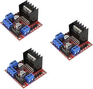 Mikikit 3pcs L298n Motor Driver Buttons Motors Moter 205 Stepper Motor Electromagnet Kit L298n Driver Board Dual h Bridge Controller Board L298n Module Dc Power Supply Chip