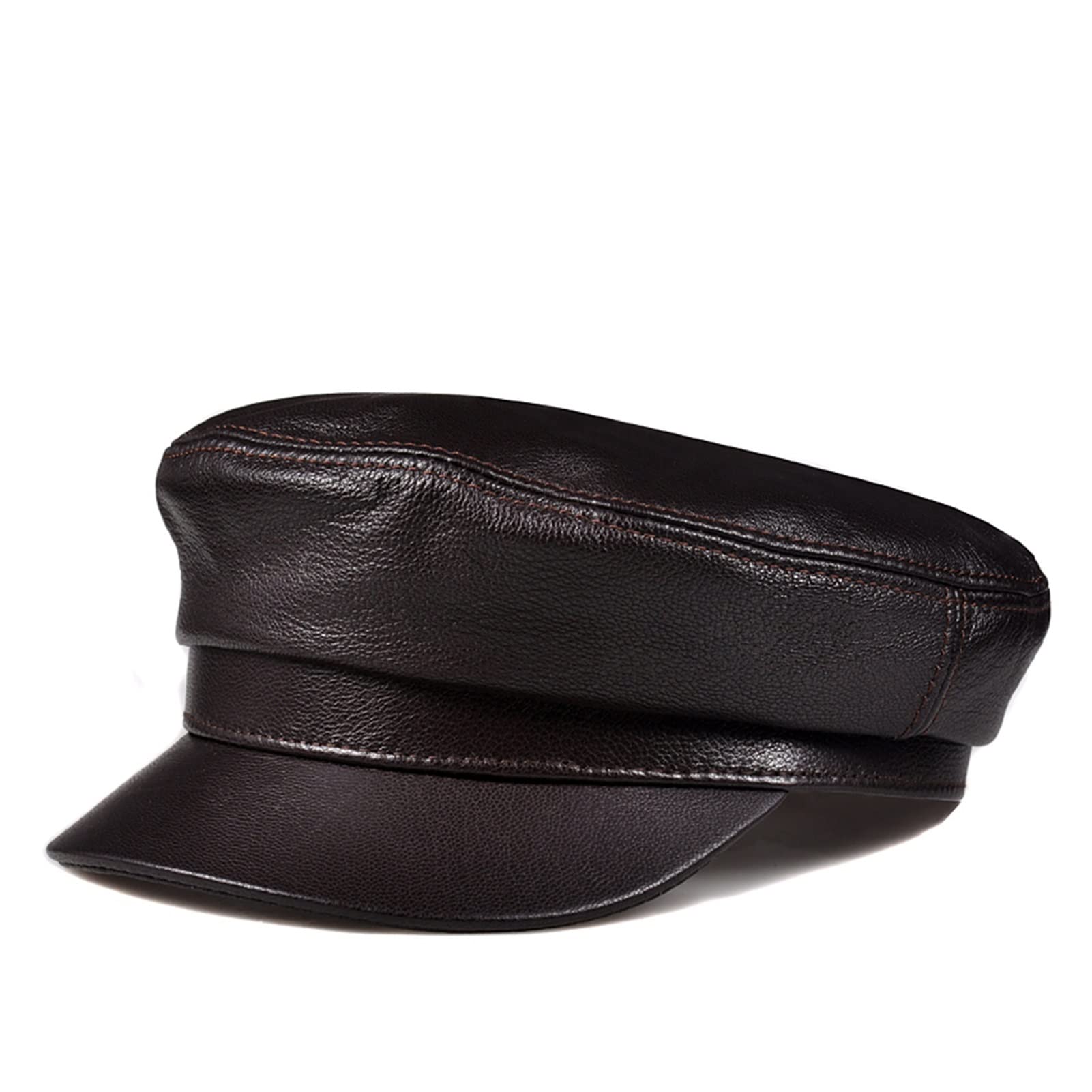 Prawdziwej Skóry Czapka Czapka Kapelusz Beret Boy Male Pil-OT Czapki Kapelusze Berety