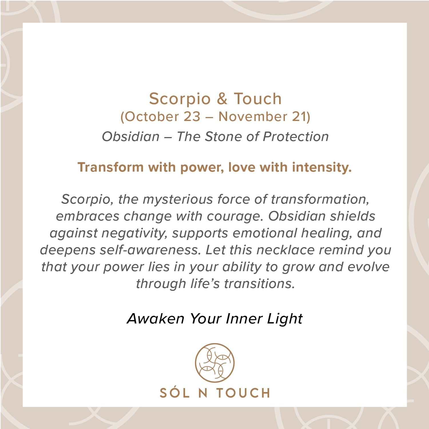 Sol N Touch Zodiac Series Gemstone Necklaces for Women - Oval Cut Cabochon Cute Necklaces Gifts for Women & Teens - 17"-19" long Nylon-coated Monofilament 0.03" thick Cord