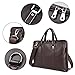 Fashionable Casual Men's Handbag Genuine Leather Cowhide Briefcase Business Lawyer Computer Bag(D)