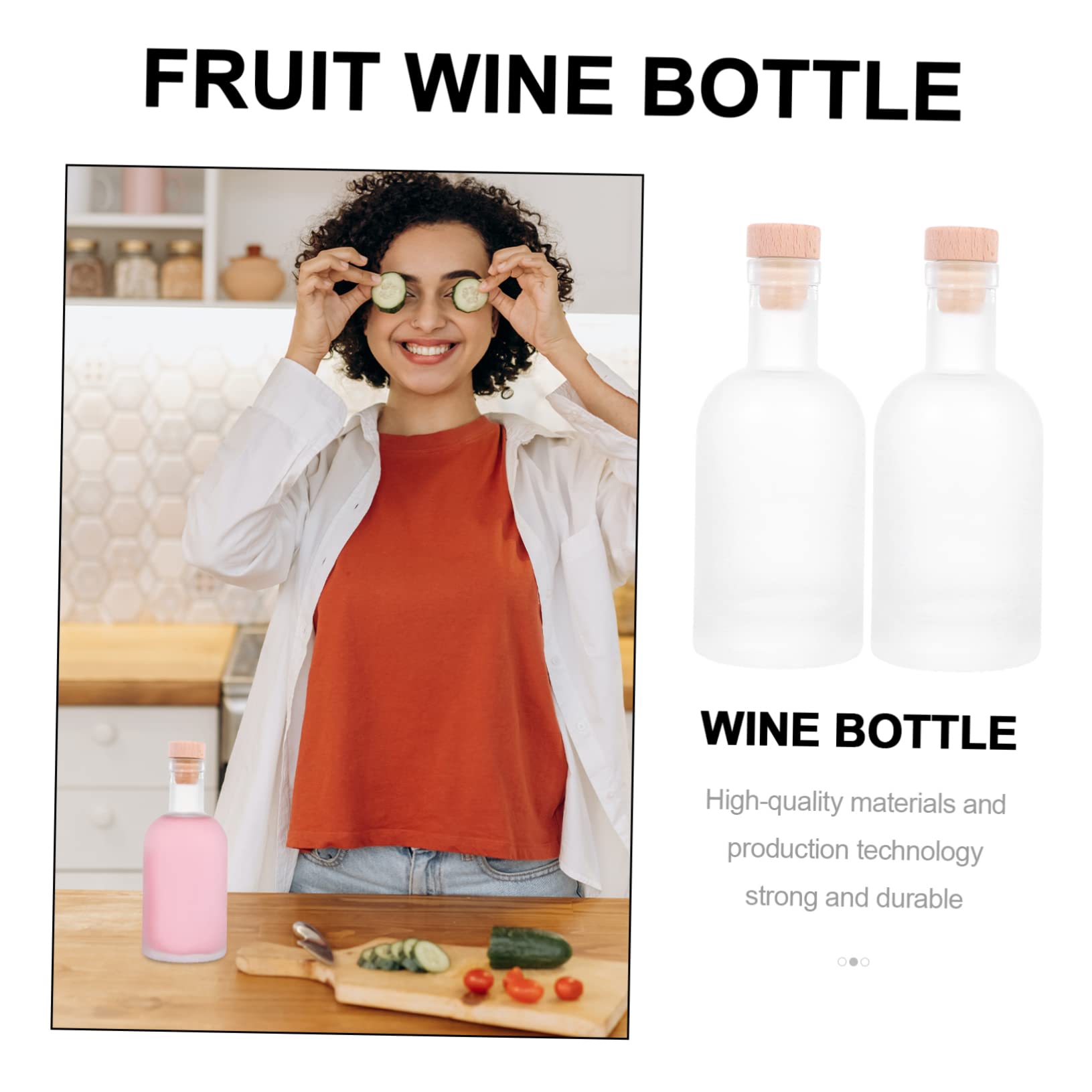 Amazon.co.jp: 2個 ワインの空き瓶 monotone mon-o-tone party bottle