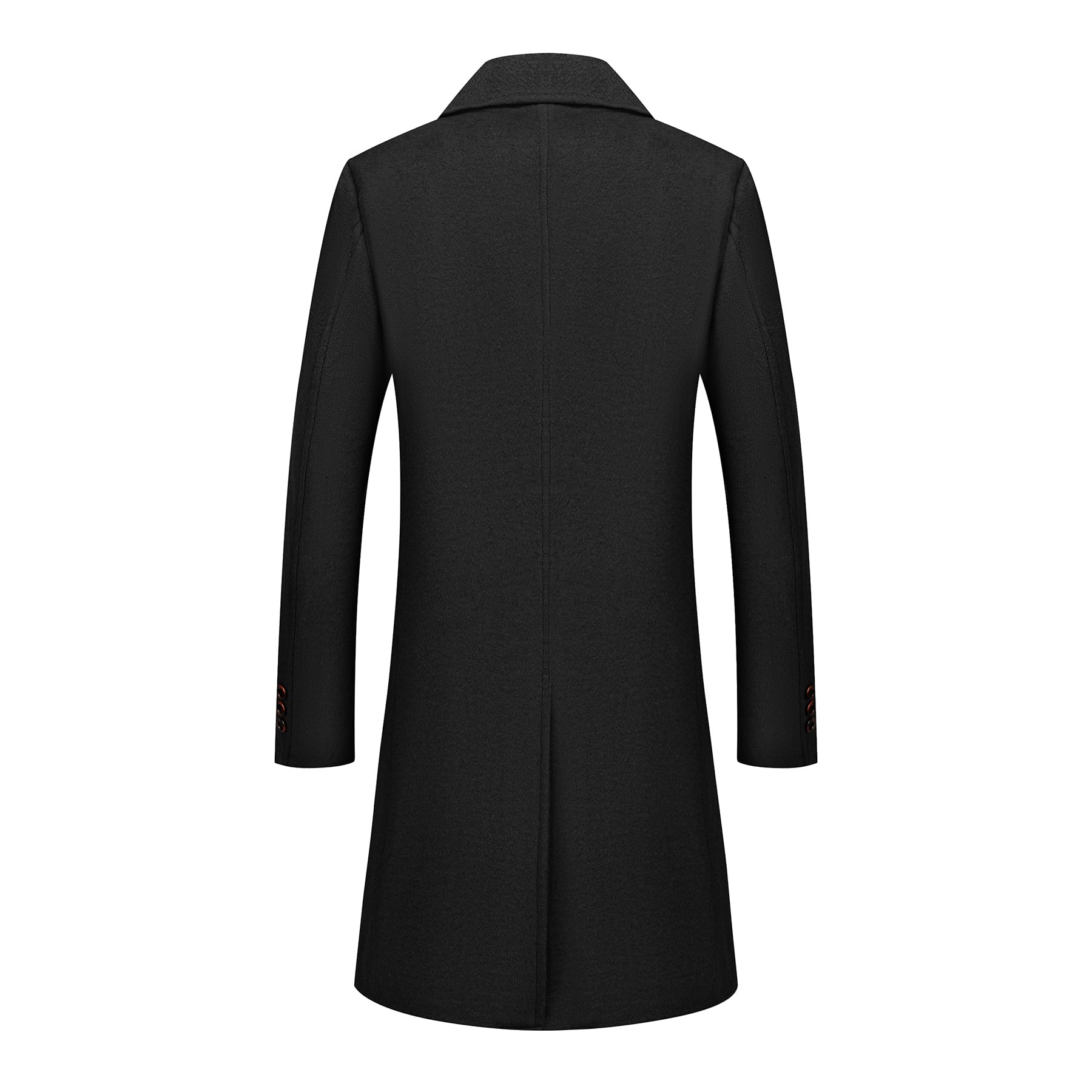 Allthemen Cappotto Uomo Lungo Invernale Parka Calda Trench Coat di Lana Business Doppiopetto Casual