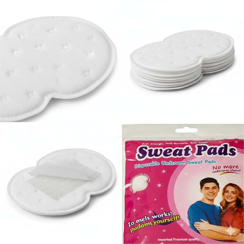 Cartell Sweat Pads Disposable Underarm Sweat Guards, Ultra-Thin Hypoallergenic Comfort Protection, No More Stains, Easy-Peel Design (50) 3