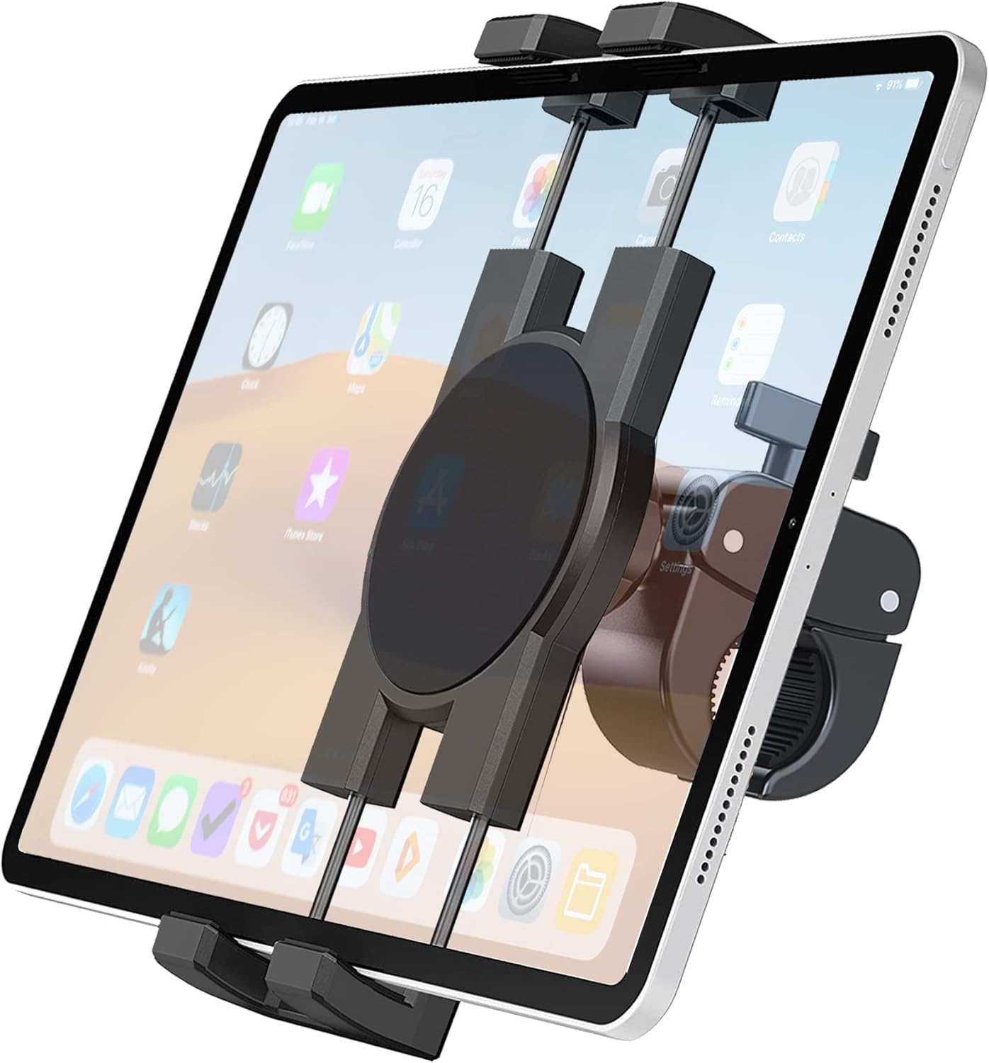 Spin Bike iPad Holder Mount, Indoor Tablet Stand Exercise Bike Pole