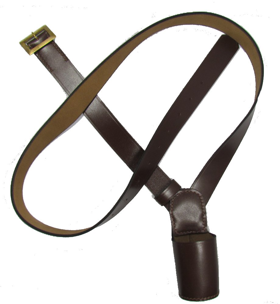 Cross Belt,Flag Carrier,Belt Flag Holder,Brown Right Shoulder Miximum Size 76 Inch R285XL, Gold, L