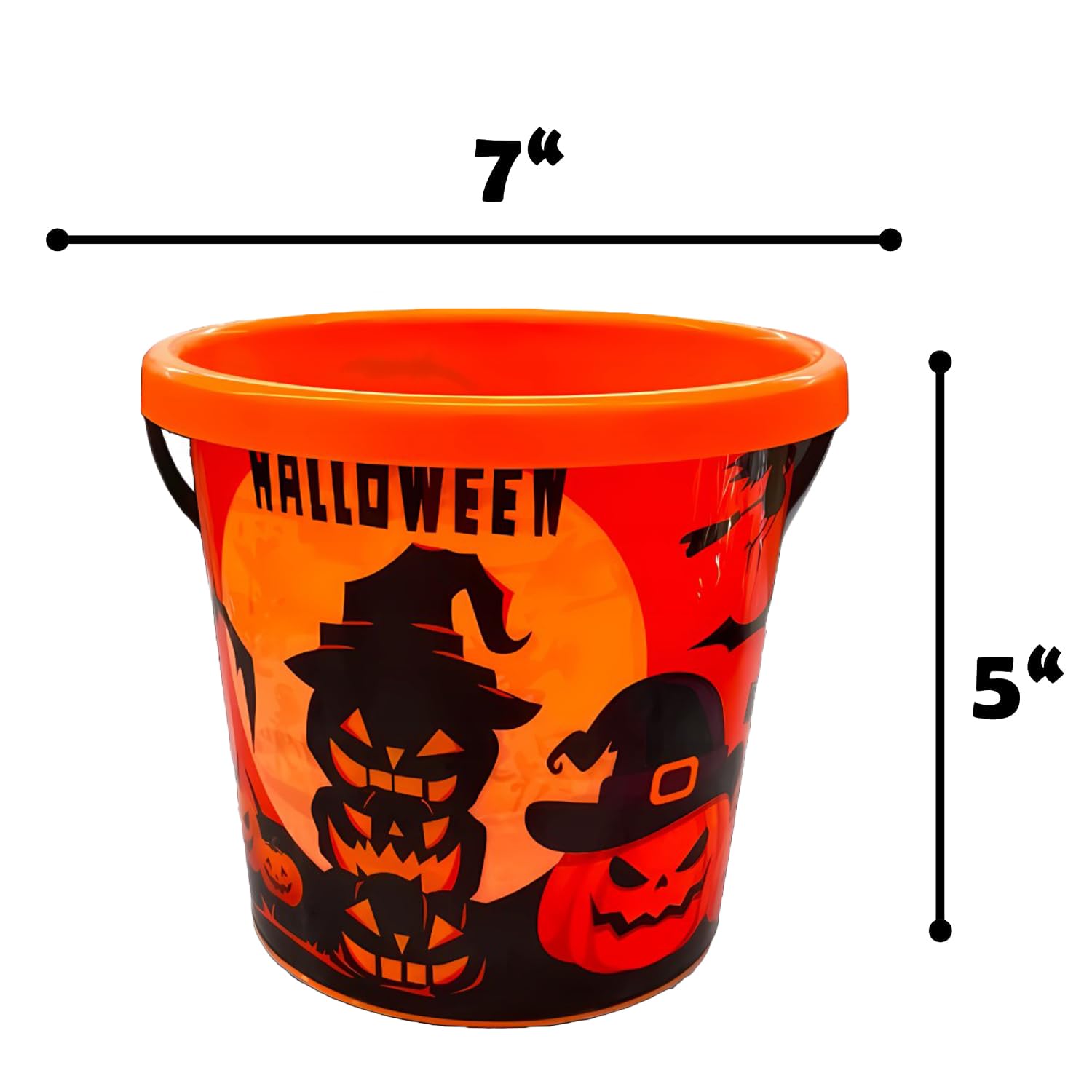 Partysanthe Halloween Big Pumpkin Basket Candy Holder for Halloween Party Supplies Basket Any 1 Pcs 3