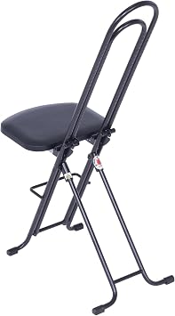 Vestil CPRO-800LP Steel Height Ergonomic Worker Chairs 18.5 In. to 35 In. 220 Lb. Capacity Black