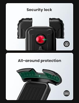 UGREEN Bisiklet Telefon Montaj Motosiklet Telefon Tutucu Bisiklet Dağ Motosiklet Gidon Standı iPhone 13 Pro Max 12 11 XS XR 8+ 7 6, Galaxy S22 S21 S20 A71 A51 Piksel ile Uyumlu