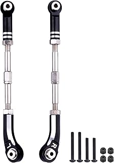Aluminium Steering Camber Link Set Toe Link Steering Linkage Turnbuckles and Camber Links for Arrma 1/8 Kraton/Notorious 6S BLX Upgrades Parts (Black)