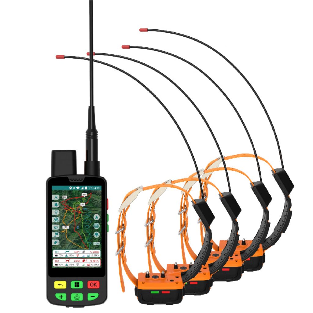 Rastreador GPS para perros de caza, collar de posicionamiento satelital, resistente al agua hasta 2 m, antena VHF para un seguimiento mejorado, ideal para los amantes de la caza