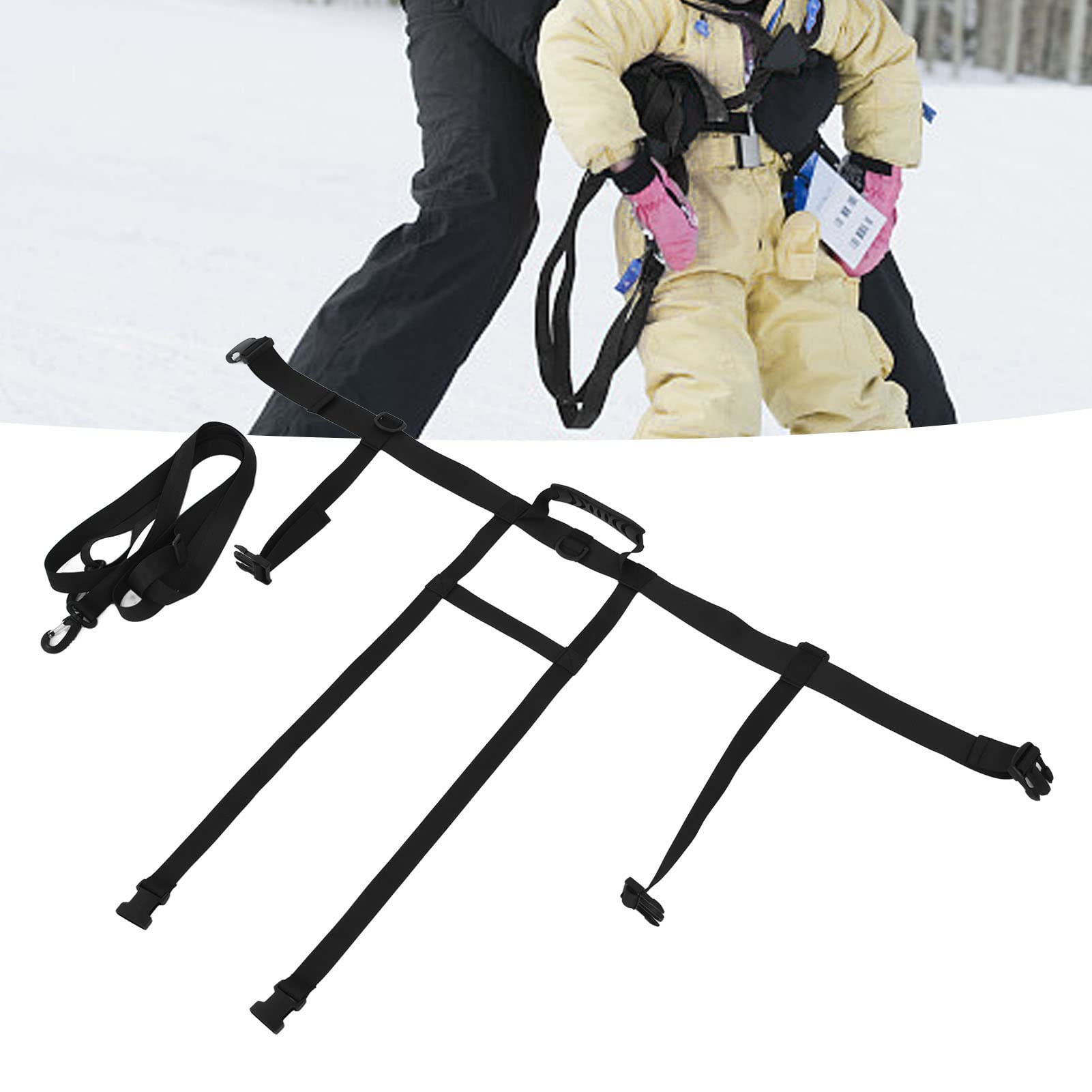 Harnais De Ski Enfant Réglable – Sangle D'épaule Avec Laisse – Pour Snowboard, Patinage, Cyclisme – Matériau Nylon Résistant, Boucle Métal