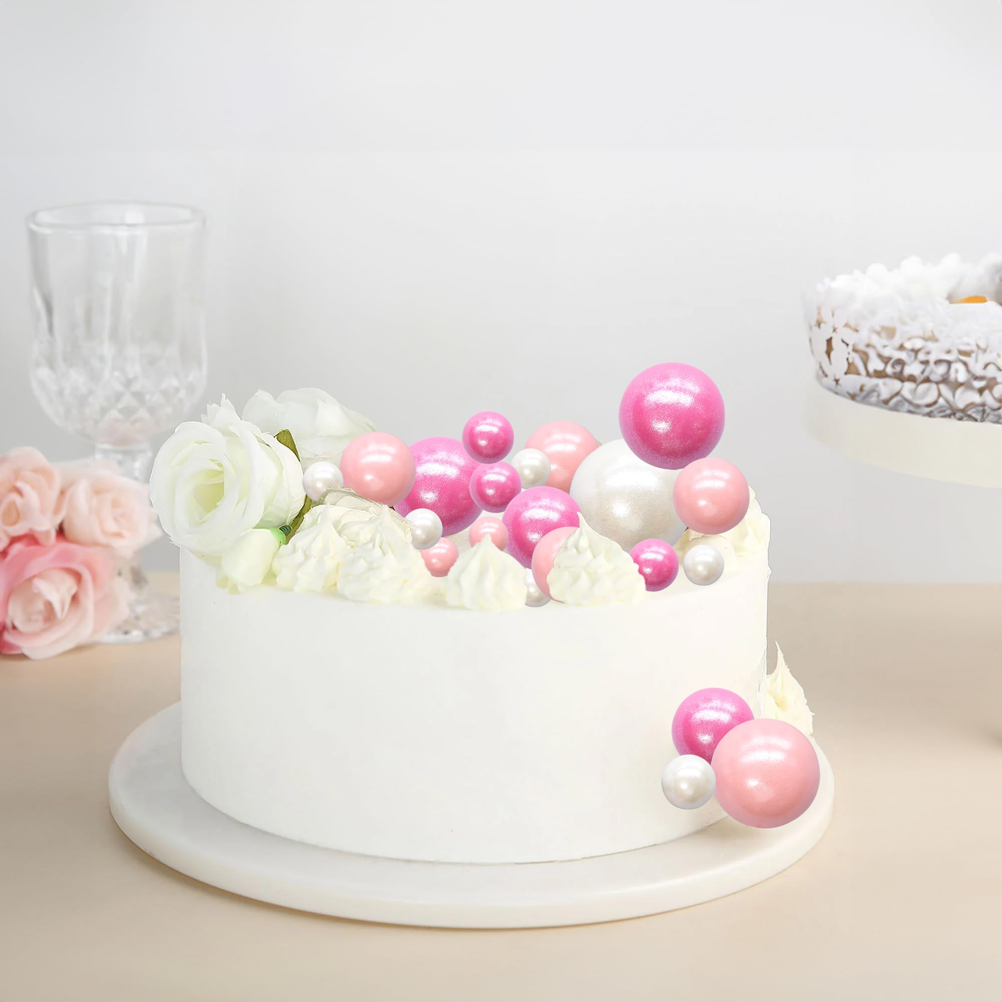 Lot De 30 Mini Ballons En Mousse Pour Décoration De Gâteau, Cupcakes