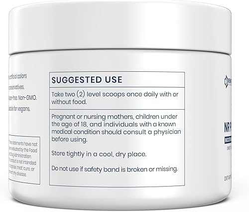 Miniatura 2 de Renue By Science Ribosida de nicotinamida  1000 mg de polvo de nicotinamida - Polvo NR NAD de alta resistencia sabor sublingual cítrico  Fabricado