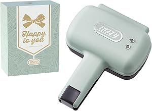 【Toffy/トフィー】ハーフホットサンドメーカー K-HS3 ペールアクア 1枚焼き 食べ切りサイズ ミミまで焼ける レトロ 朝ごはん K-HS3-GF-PA