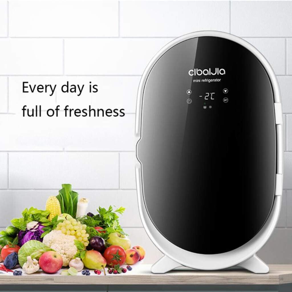 Mini Refrigerator 20L-Portable Small Refrigerator for Beer and Beverage-Bedroom Skin Care Products Office with Refrigeration and Heat Preservation Functions (A Dual)