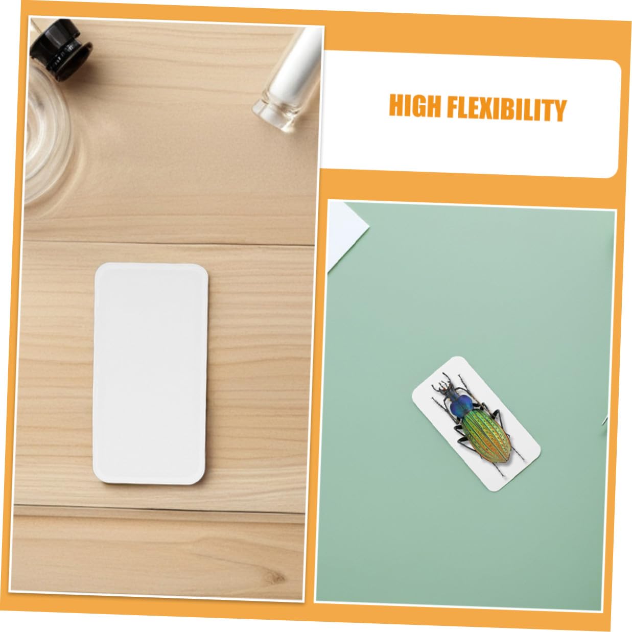 180pcs Insect Experiment Mounting Boards with Rounded Corners, Portable Butterfly Display Mats 50x25mm 65x25mm for Science Lab Specimen Spreading and Bug Collection
