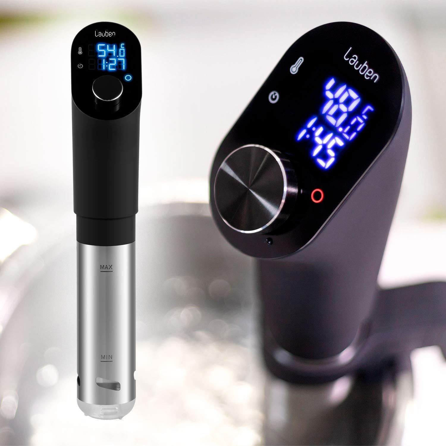 Lauben al vacío Stick SV01 - Olla de precisión - Termostato sumergible profesional 1200W para su hogar | Cocina al vacío
